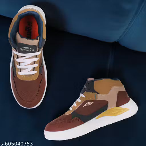 Men’s High-Top Sneakers for Casual Wear, Street Fashion, Travel & Daily Use | Lace-Up Sports Shoes with Strong Grip, Breathable Canvas Upper & Modern Design