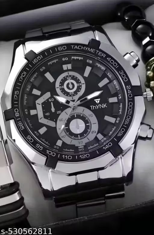 Water-Resistant Metal Strap Watch