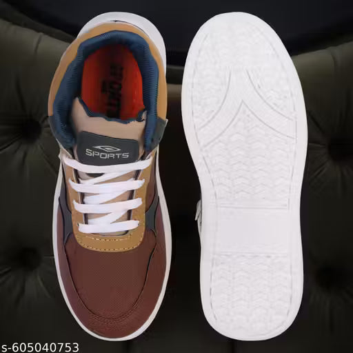 Men’s High-Top Sneakers for Casual Wear, Street Fashion, Travel & Daily Use | Lace-Up Sports Shoes with Strong Grip, Breathable Canvas Upper & Modern Design