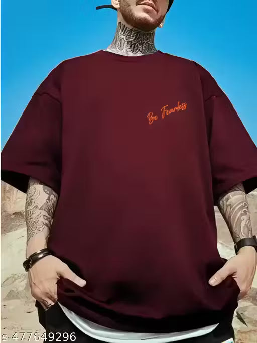 Trendy Men’s Back Print T-Shirt | Cotton | 3/4 Sleeve Casual Tee