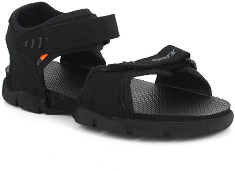 Sparx Black Sandals for Men