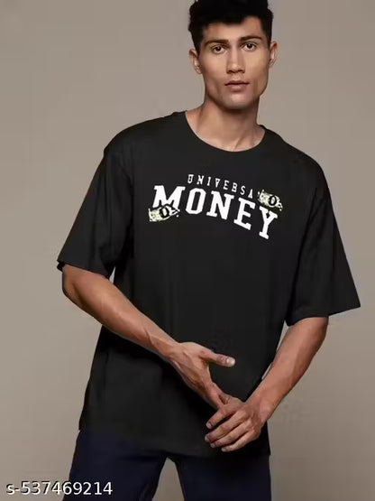 Men’s Oversized Printed T-Shirt | Cotton Blend | Short Sleeve Casual Tee