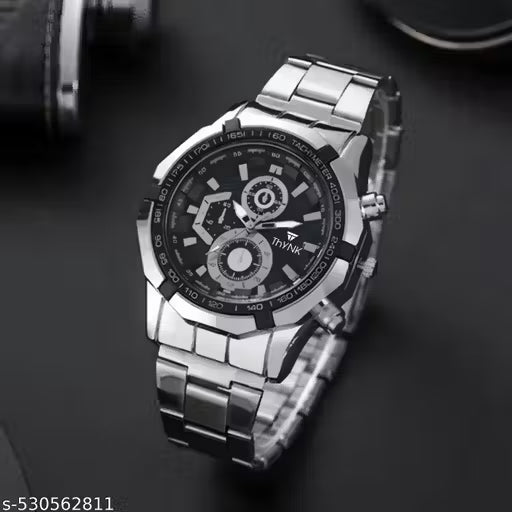 Water-Resistant Metal Strap Watch
